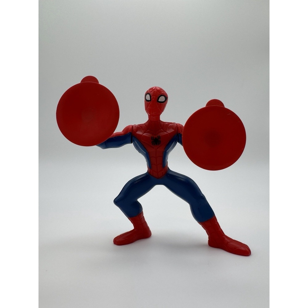 2009 McDonald's The Spectacular Spider-Man Suction Cup Figure 4" Happy‎ Meal Toy